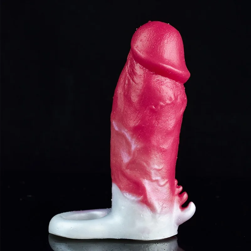 6.4 IN Fantasy Penis Extension Soft Silicone Cock Sheath 3 6.4 IN Fantasy Penis Extension Soft Silicone Cock Sheath 3