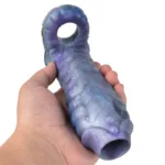 5.9 IN Open Tip Dragon Sleeve Silicone Penis Sheath - Image 8