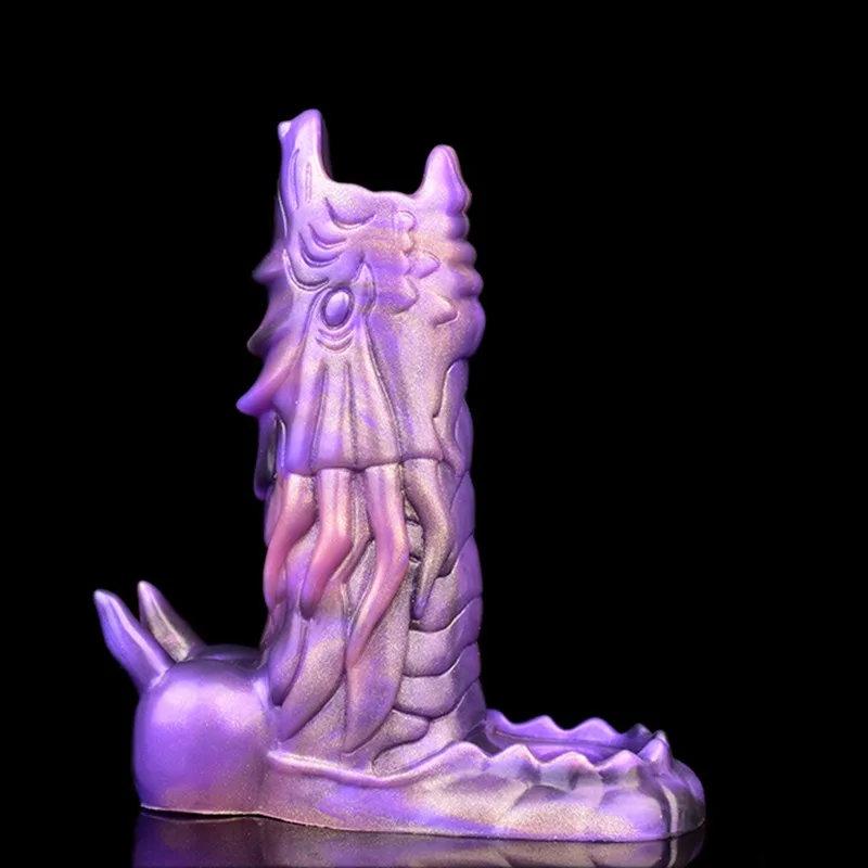 5.9 IN Dragon Cock Sleeve Silicone Exotic Penis Extension 6 5.9 IN Dragon Cock Sleeve Silicone Exotic Penis Extension 6