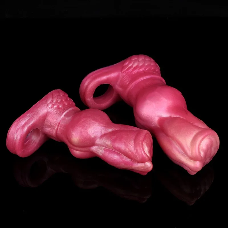 5.3/6.5 IN Knot Cock Sleeve Silicone Men Penis Sheath 4 5.3/6.5 IN Knot Cock Sleeve Silicone Men Penis Sheath 4