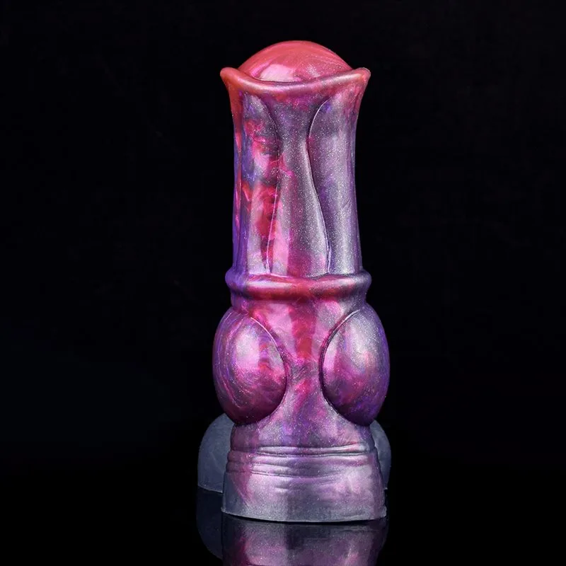 6.5 IN Horse Knot Cock Sleeve Purple Men Penis Extension 5 6.5 IN Horse Knot Cock Sleeve Purple Men Penis Extension 5