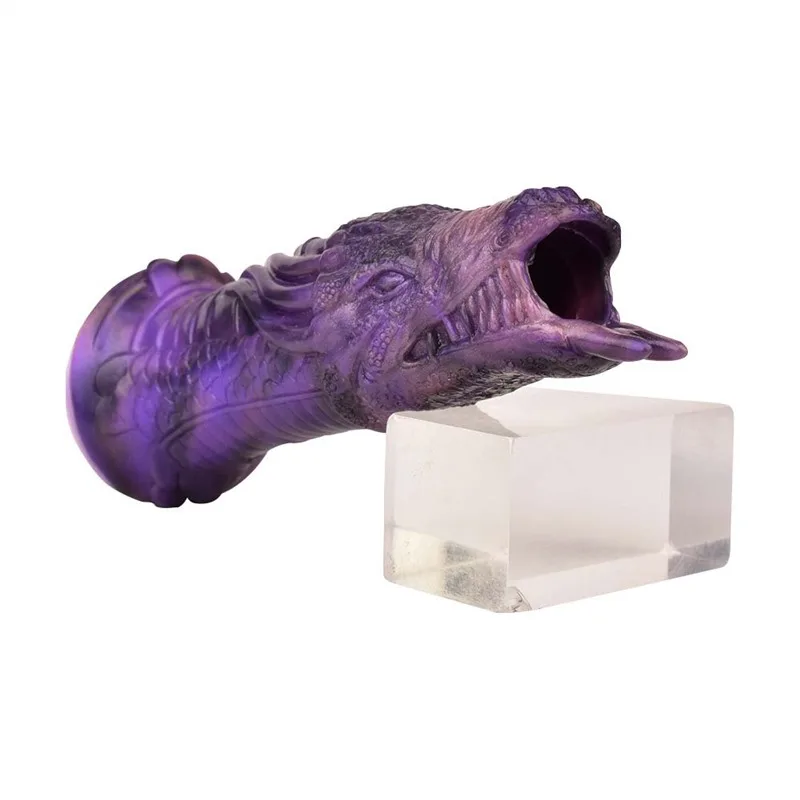 4ff6ebee93046fed 6.9 IN Silicone Fantasy Dragon Head Penis Sheath - Image 5