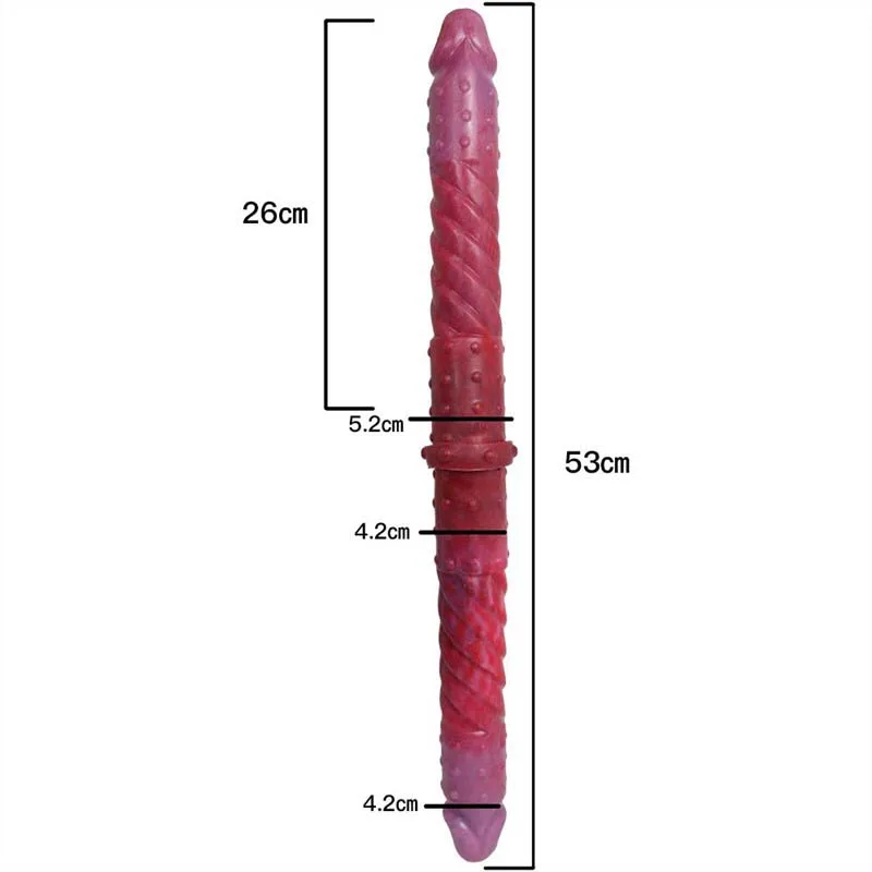 20.5 IN Extra Long Beaded Double Pleasure Dildo 1 20.5 IN Extra Long Beaded Double Pleasure Dildo 1