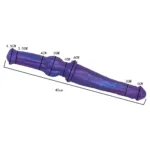 15.5 IN Purple Double-Ended Horse Animal Dildo - Image 2