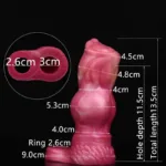 5.3/6.5 IN Knot Cock Sleeve Silicone Men Penis Sheath - Image 2
