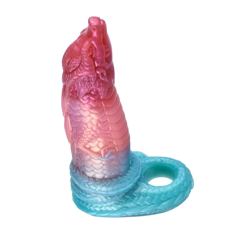 5bce2e5352be24fd 7.7 IN Dragon Cock Sleeve Fantasy Men Penis Extender - Image 5