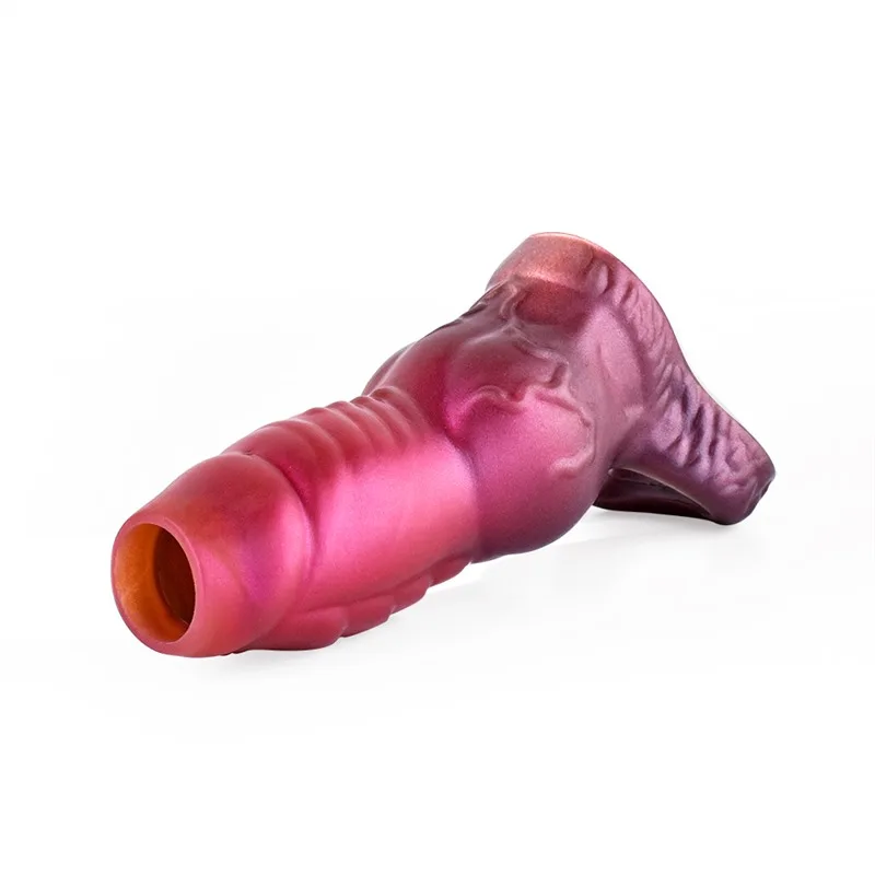 5df19b17ad3c68a7 3.5/4.7/5.5 IN Open Head Dragon Knot Penis Sleeve - Image 7