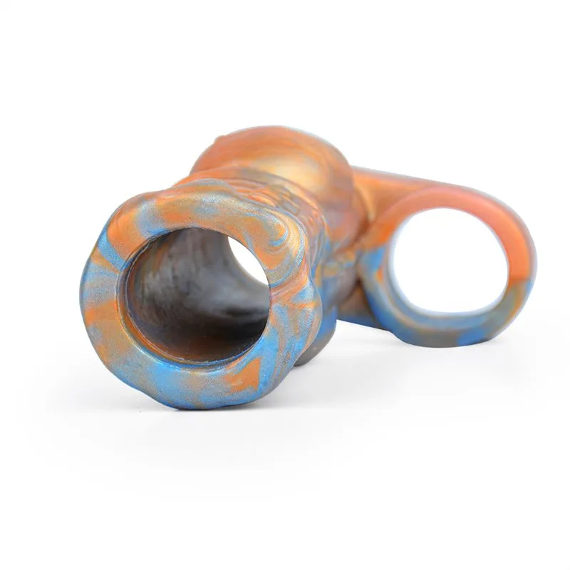 61d25377311838ec 4.5 IN Fantasy Knot Cock Sleeve Open Tip Penis Extender - Image 7