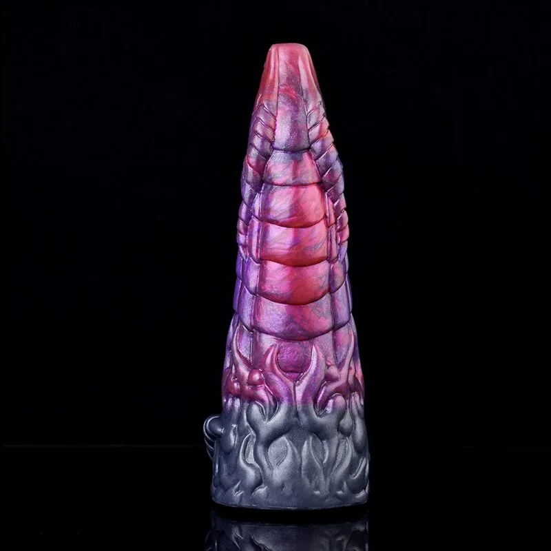 8 IN Purple Dragon Cock Sleeve Silicone Penis Sheath 4 8 IN Purple Dragon Cock Sleeve Silicone Penis Sheath 4