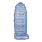 5.6 IN Blue Alien Penis Sleeve Soft Silicone Cock Sheath - Image 2