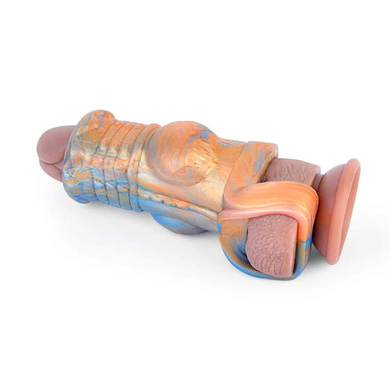 8887af7010474838 4.5 IN Fantasy Knot Cock Sleeve Open Tip Penis Extender - Image 8