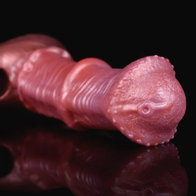 8964e0a8dca2c1dc 8 IN Soft Horse Cock Extender Fantasy Penis Sleeve - Image 5