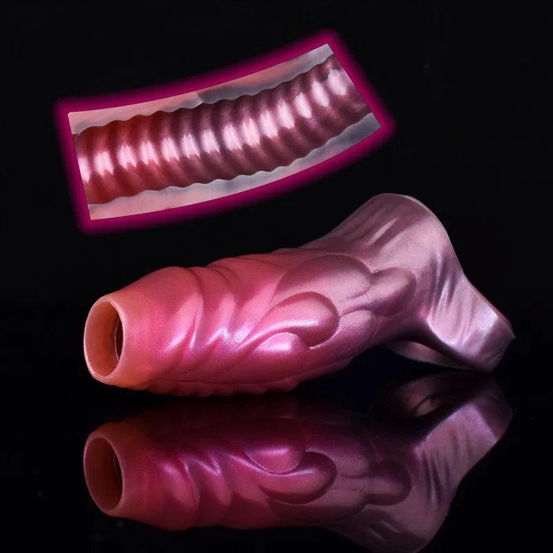 3.5/4.7/5.5 IN Open Head Soft Silicone Dragon Cock Sleeve 9 3.5/4.7/5.5 IN Open Head Soft Silicone Dragon Cock Sleeve 9