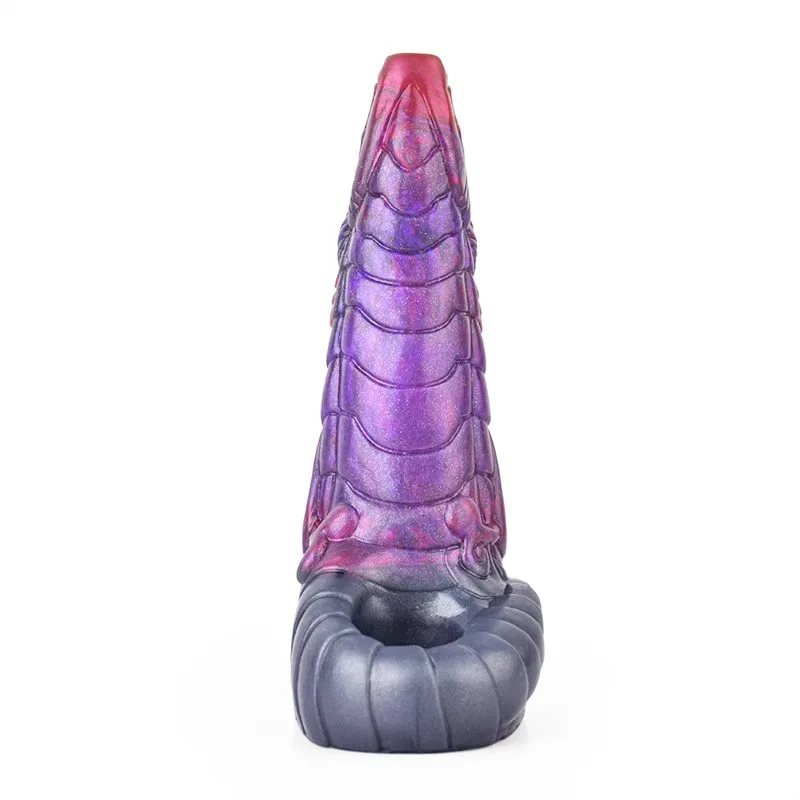 b4ea7af4e185c405 8 IN Purple Dragon Cock Sleeve Silicone Penis Sheath - Image 5