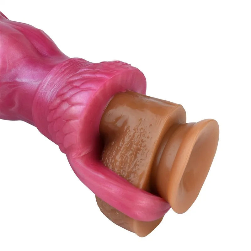 ba9b49f9486dbc58 5.3/6.5 IN Knot Cock Sleeve Silicone Men Penis Sheath - Image 8