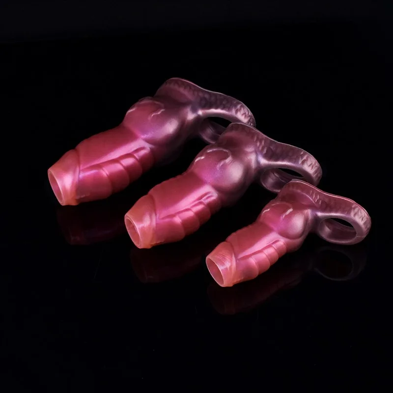 3.5/4.7/5.5 IN Open Head Dragon Knot Penis Sleeve 6 3.5/4.7/5.5 IN Open Head Dragon Knot Penis Sleeve 6