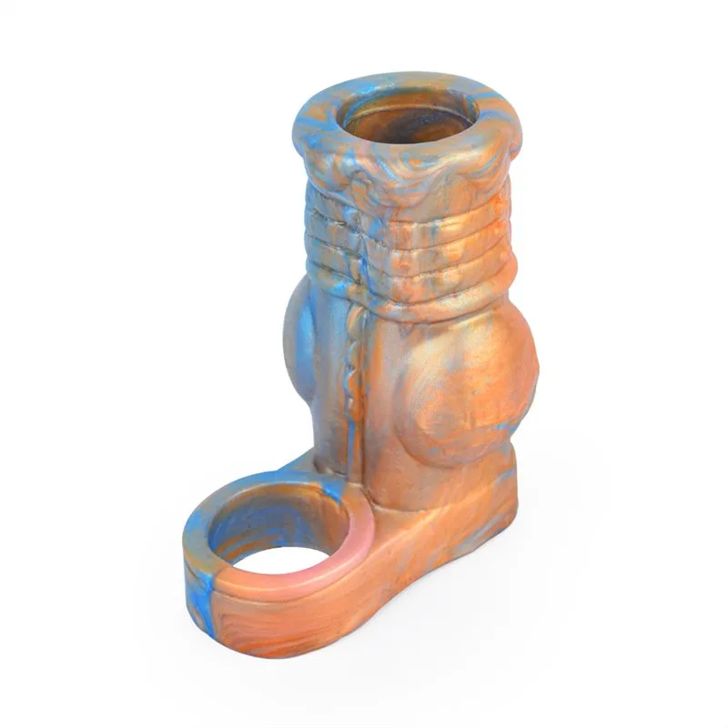 c30f6d98beecfbb8 4.5 IN Fantasy Knot Cock Sleeve Open Tip Penis Extender - Image 2