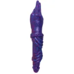 13 IN Purple Double-Ended Palm Hand Dildo - Image 3