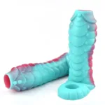 5.9 IN Open Tip Dragon Sleeve Silicone Penis Sheath - Image 4