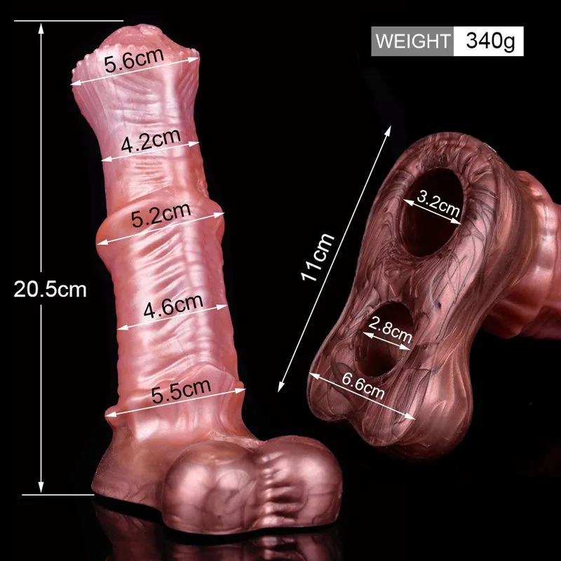 8 IN Soft Horse Cock Extender Fantasy Penis Sleeve 1 8 IN Soft Horse Cock Extender Fantasy Penis Sleeve 1