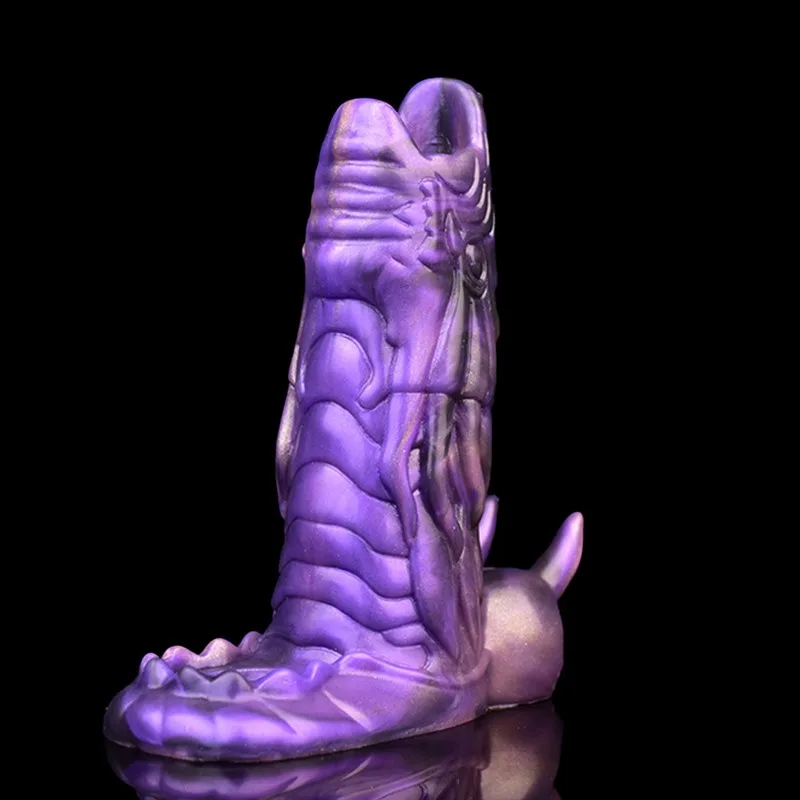5.9 IN Dragon Cock Sleeve Silicone Exotic Penis Extension 3 5.9 IN Dragon Cock Sleeve Silicone Exotic Penis Extension 3