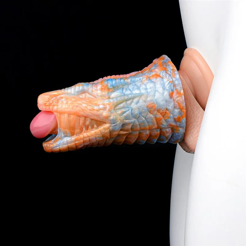 4.8 IN Dragon Head Penis Sheath Fantasy Cock Sleeve 8 4.8 IN Dragon Head Penis Sheath Fantasy Cock Sleeve 8