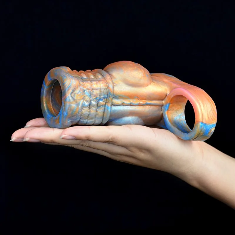 4.5 IN Fantasy Knot Cock Sleeve Open Tip Penis Extender 12 4.5 IN Fantasy Knot Cock Sleeve Open Tip Penis Extender 12