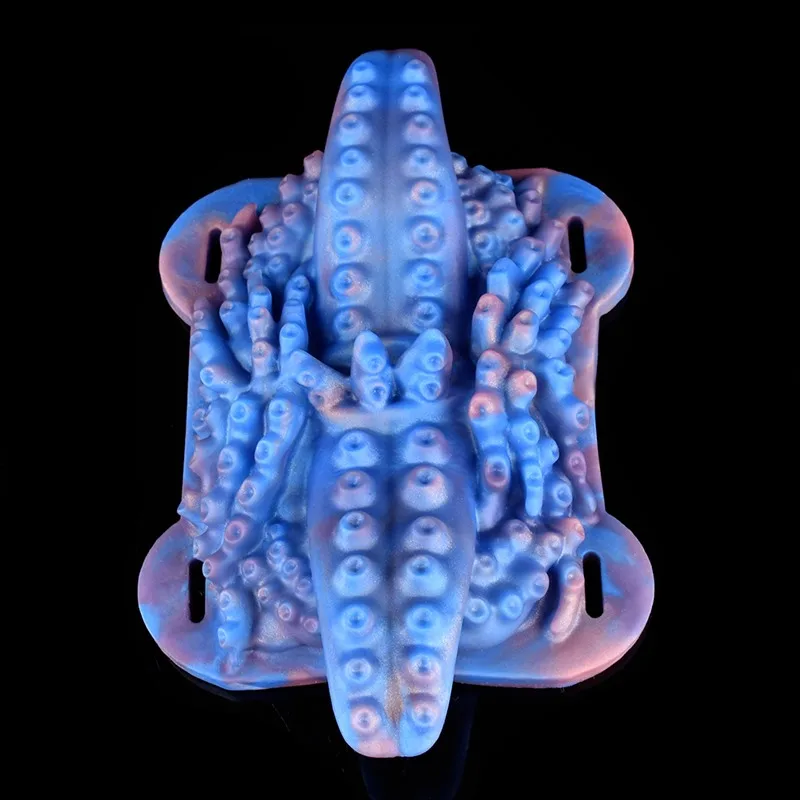 Strap On Tentacle Grinder Blue Grinding Toy for Women 6 Strap On Tentacle Grinder Blue Grinding Toy for Women 6