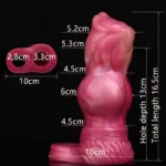5.3/6.5 IN Knot Cock Sleeve Silicone Men Penis Sheath - Image 3