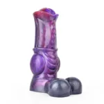 6.5 IN Horse Knot Cock Sleeve Purple Men Penis Extension - Image 2
