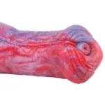 18.5 IN Long Double Ended Knot Dildo Pink/Black - Image 8