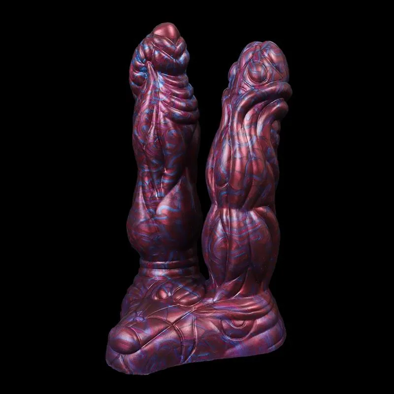 8 IN Fantasy Silicone Double-Headed Alien Dildo 5 8 IN Fantasy Silicone Double-Headed Alien Dildo 5