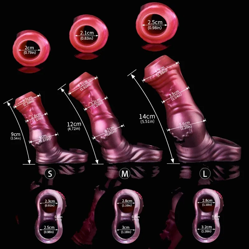 3.5/4.7/5.5 IN Open Head Horse Knot Penis Sleeve 1 3.5/4.7/5.5 IN Open Head Horse Knot Penis Sleeve 1