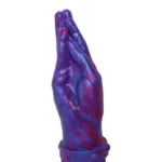 13 IN Purple Double-Ended Palm Hand Dildo - Image 9
