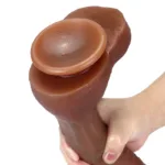 10 IN Large Real Skin Soft Silicone Dildo - Image 9