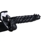 8 IN Black Spiked Head PVC Dildo Strap On Set - Image 4