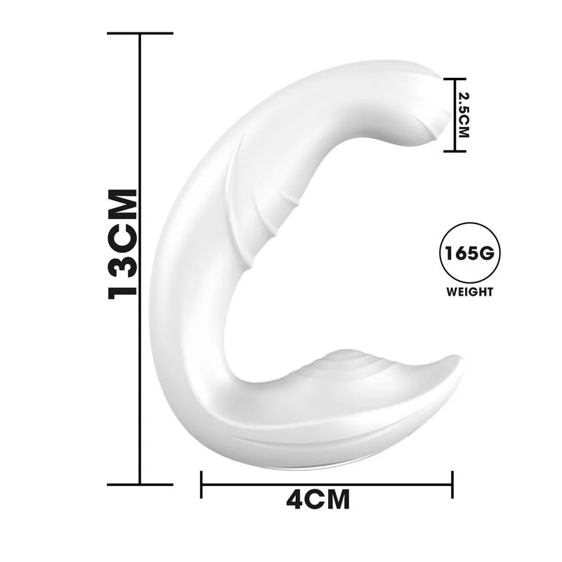 0666a2b936739331 Remote Control White Flapping Prostate Massager Device - Image 6
