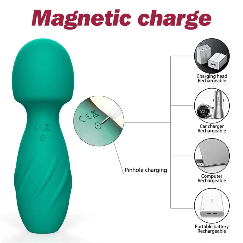 08760d766d879723 USB Charging 10 Sucking and Vibration Wand Massager - Image 4