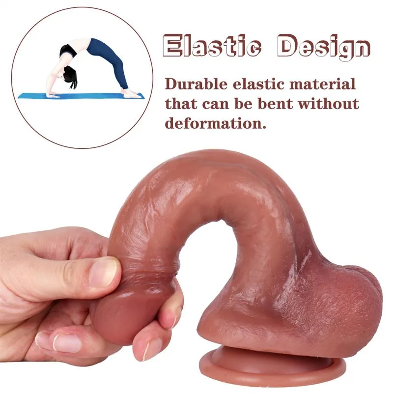 8 IN Dual Density Silicone Lifelike Dildo with Harness 3 8 IN Dual Density Silicone Lifelike Dildo with Harness 3