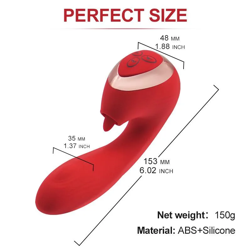 09f9910a68d94d2a 10 Vibration G-spot Vibrator Tongue Licking Toy - Image 5