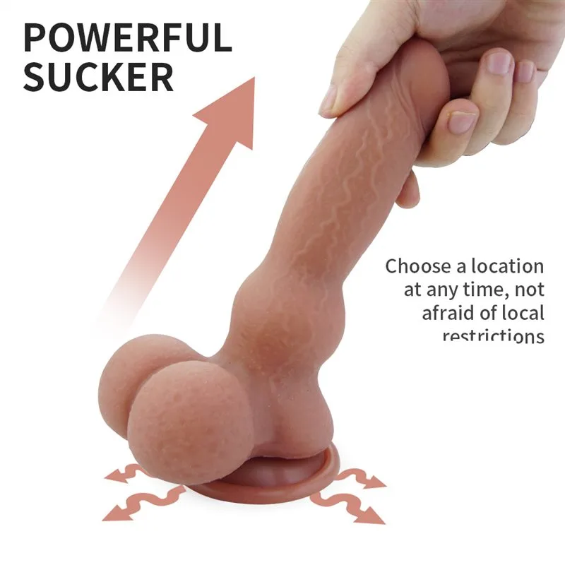 8 IN Unique Real Touch Silicone Knot Dildo 5 8 IN Unique Real Touch Silicone Knot Dildo 5