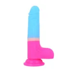 7 IN Small Colors Silicone Dildo Strap On Harness Set - Image 4