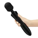 USB Charging Big Black Women Wand Massager - Image 5