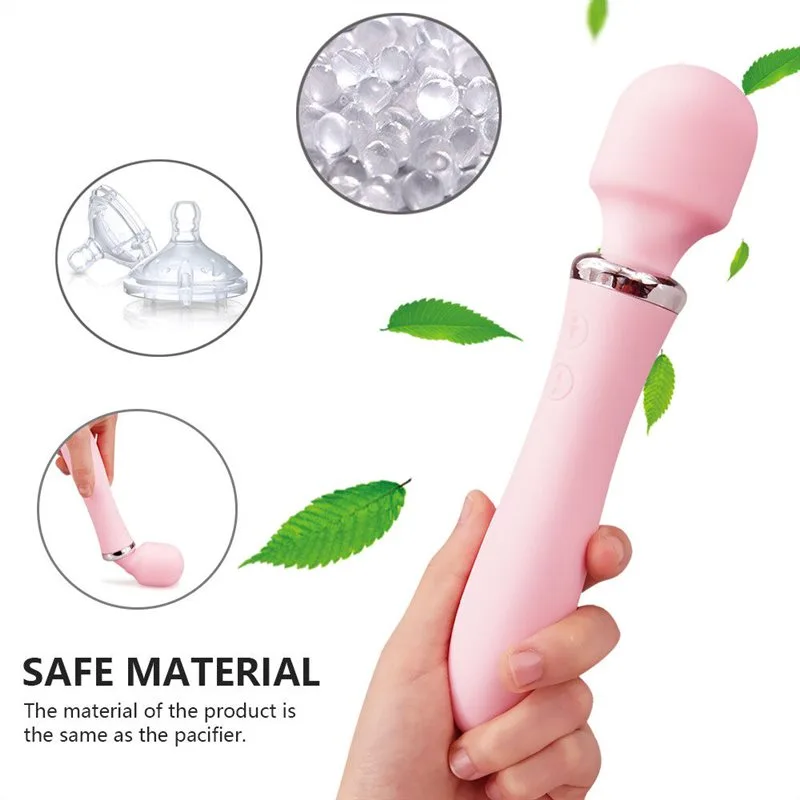 Rechargeable Double Headed Vibration Wand Massager 3 Rechargeable Double Headed Vibration Wand Massager 3