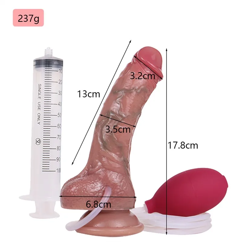 7 IN Small Best Realistic Silicone Ejaculating Dildo 1 7 IN Small Best Realistic Silicone Ejaculating Dildo 1