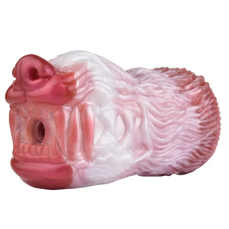 2677d46c00529182 Animal Head Shaped Male Stroker Fantasy Masturbation Cup