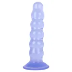 9 IN Beaded PVC Dildo Strap On Harness Set - Image 6