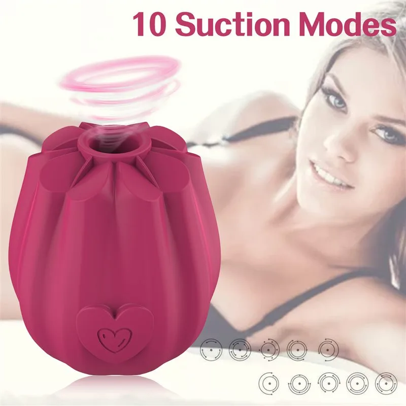 10 Suction Rose Sucking Vibrator 1 10 Suction Rose Sucking Vibrator 1