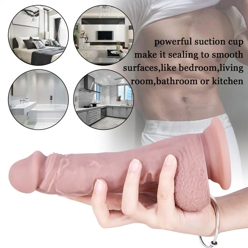 8 IN Soft Silicone Dildo Strap On Harness Set 6 8 IN Soft Silicone Dildo Strap On Harness Set 6