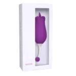 Double Headed Tulip Flower Vibrator Women Oral Sex Toy - Image 3
